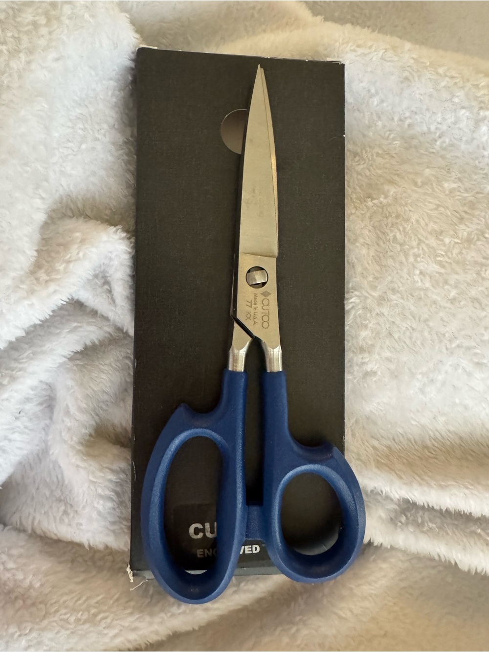 Cutco Rare Blue Handle Stainless Steel Super Shears 75th Anniversary